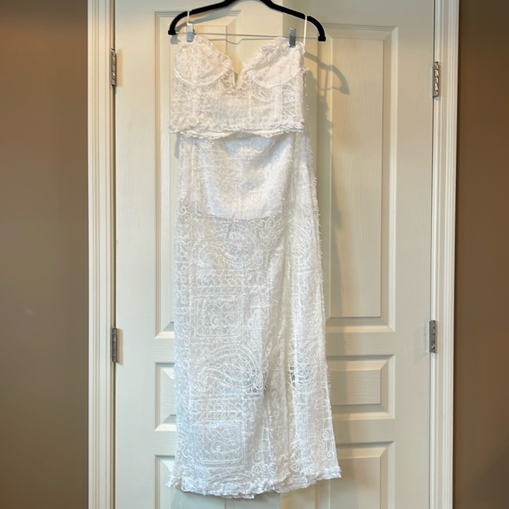 12th Tribe White Lace Matching Set